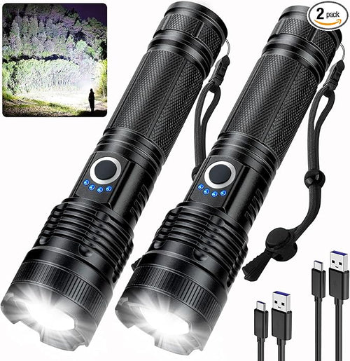 Zoomable Flashlights 2 in 1 Pack