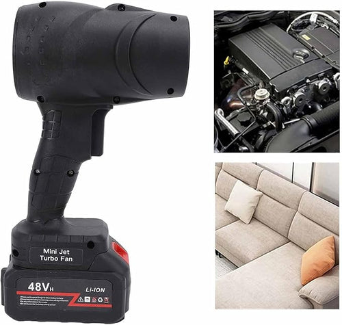 TurboJet Mini Blower – 48V Lithium Handheld Power:
