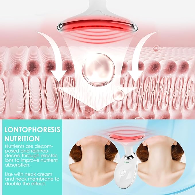 V-Shape Face Massager – 3-Mode EMS Lifting & 45°C Skin Tightening Device